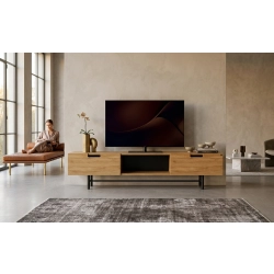 Szafka RTV-24 Drewno Lite Dąb Loft Lakier Rozmiary od 100 cm do 200 cm PREMIUM